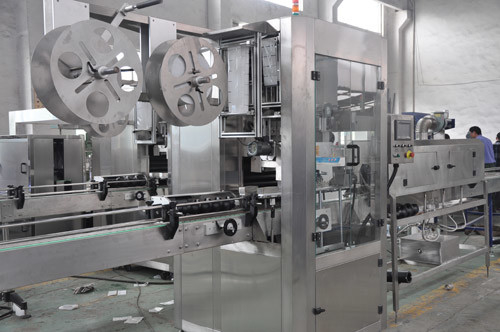 Shrink Sleeve Cutting Automatic Sticker Labeling Machine PVC|PET|OPS Steam Electric Tunnel 10000BPH