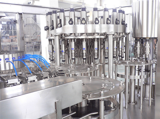 PET Bottle Hot Juice Filling Machine , Automatic 3 in 1 Beverage Filling Production Line